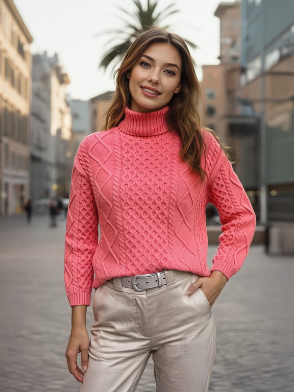 MAGENTA PULÓVER-0