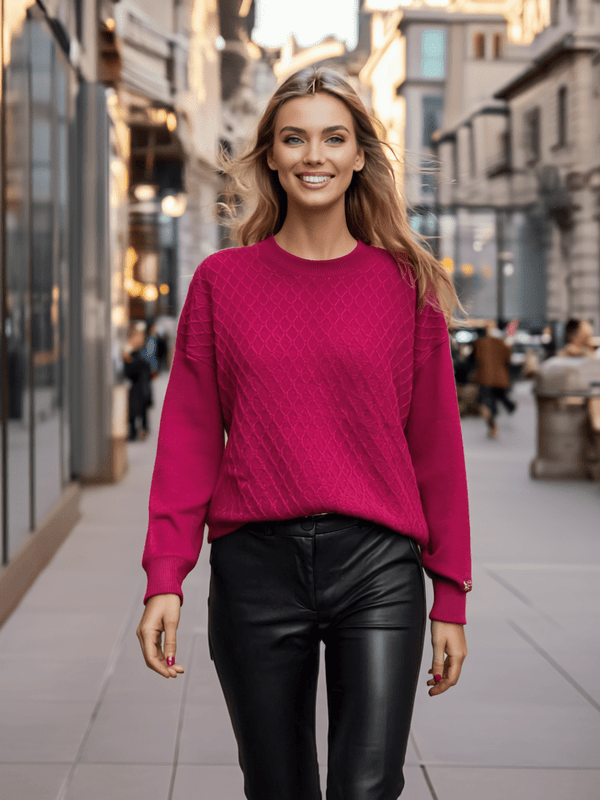 MAGENTA PULÓVER-0