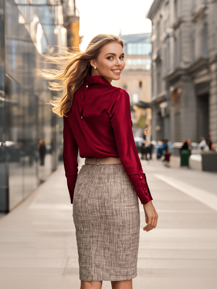 MAGENTA SUKŇA-1